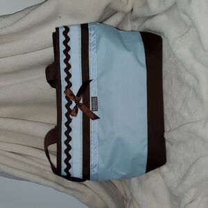 Blue & Brown Diaper Bag